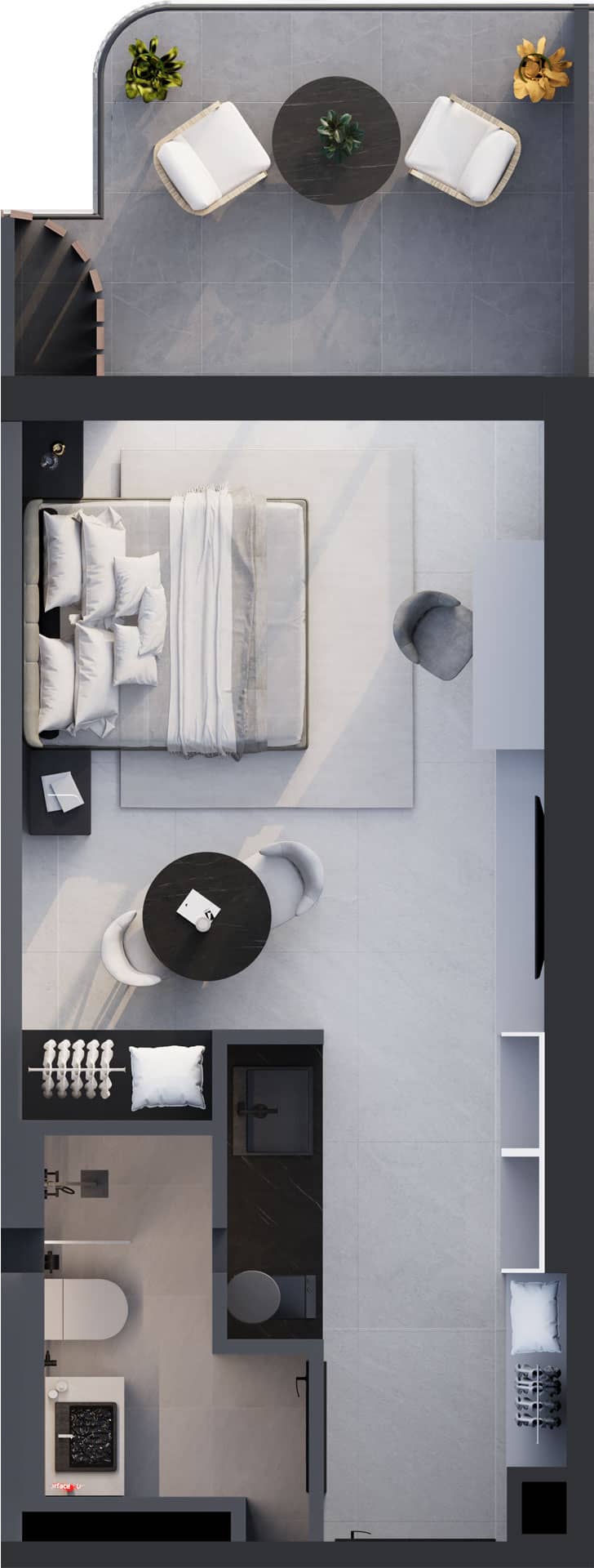 {{roomApartmentOrStudio}}, 37.2 მ², 11 სართული, Montemar ბათუმში