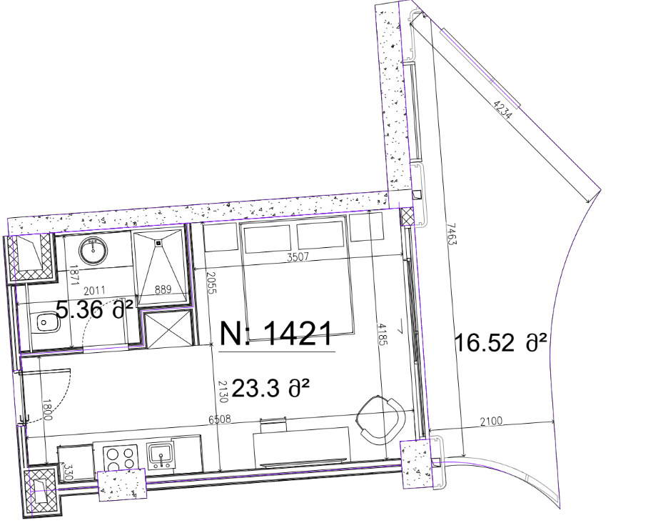 {{roomApartmentOrStudio}}, 45.2 м², 14 этаж в ЖК "Next Collection"