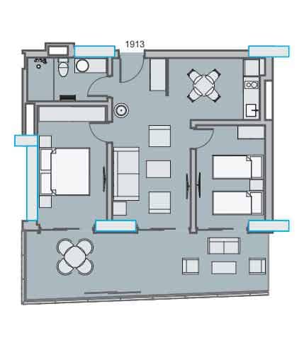 {{roomApartmentOrStudio}}, 80.47 м², 19 этаж в ЖК "Dreamland Oasis"
