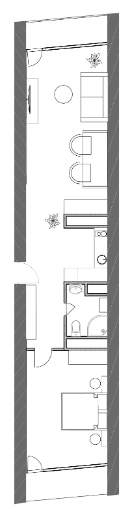 1-room, 69.1 m², Floor 32