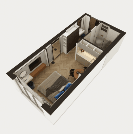 {{roomApartmentOrStudio}}, 32.77 m², 5 floor, Queen's residence in Batumi