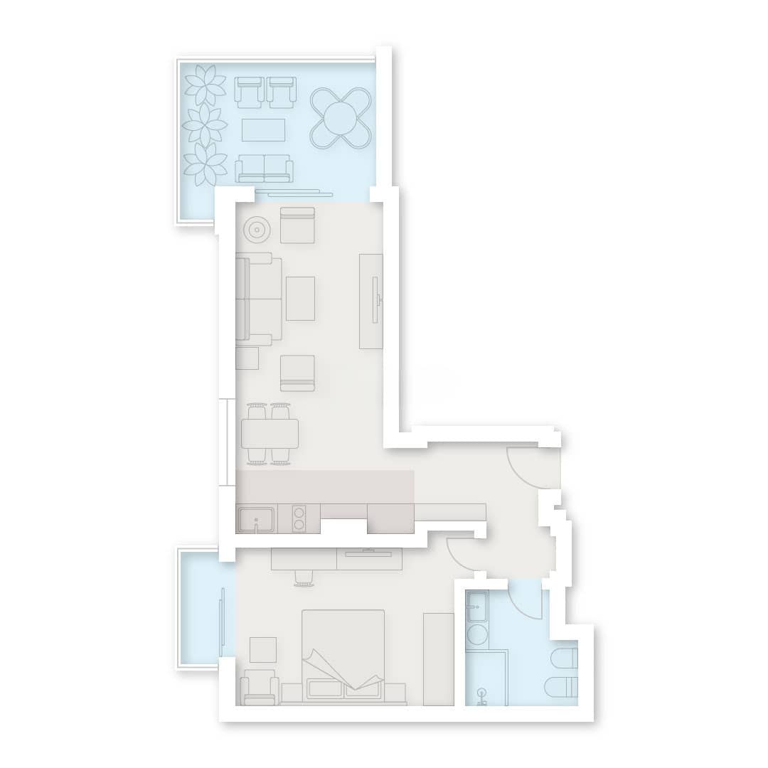 {{roomApartmentOrStudio}}, 74.7 მ², 12 სართული, Dreamland Oasis ბათუმში