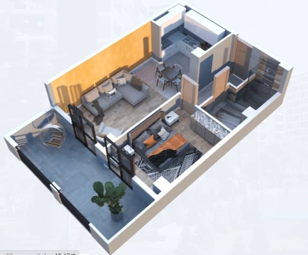 2-комн, 62.9 м²