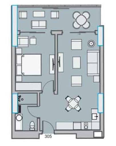 {{roomApartmentOrStudio}}, 64.99 m², 3 floor, Dreamland Oasis in Batumi