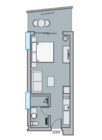 {{roomApartmentOrStudio}}, 38.2 მ², 20 სართული, Dreamland Oasis ბათუმში