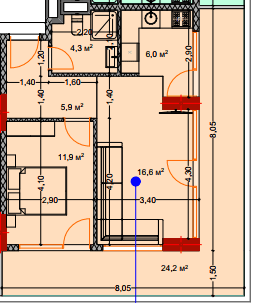 2-комн, 72.4 м², этаж 7