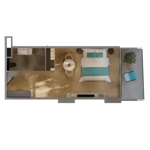 Studio, 34.1 m², 7 floor, Reverance by otium in Batumi