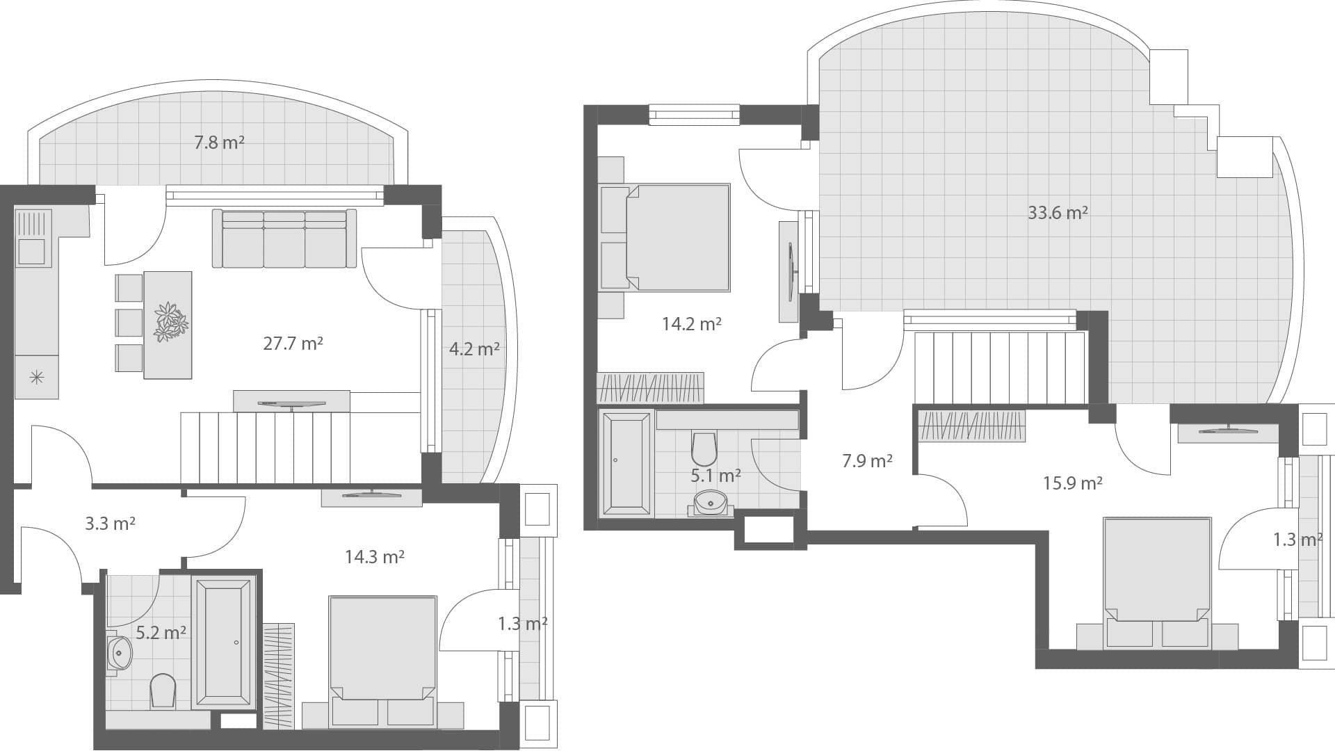 Таунхаус, 141.8 м², этаж 4