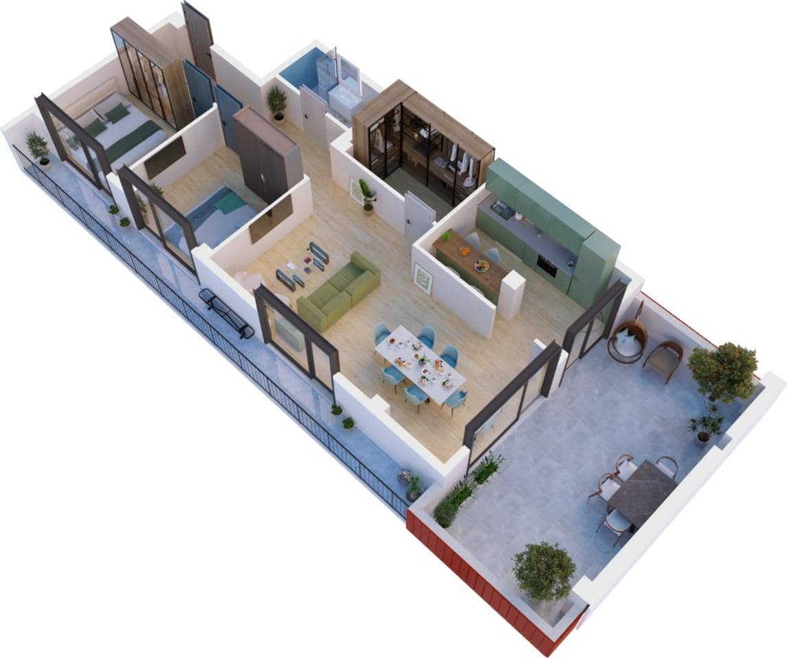 3-комн., 130.3 м²