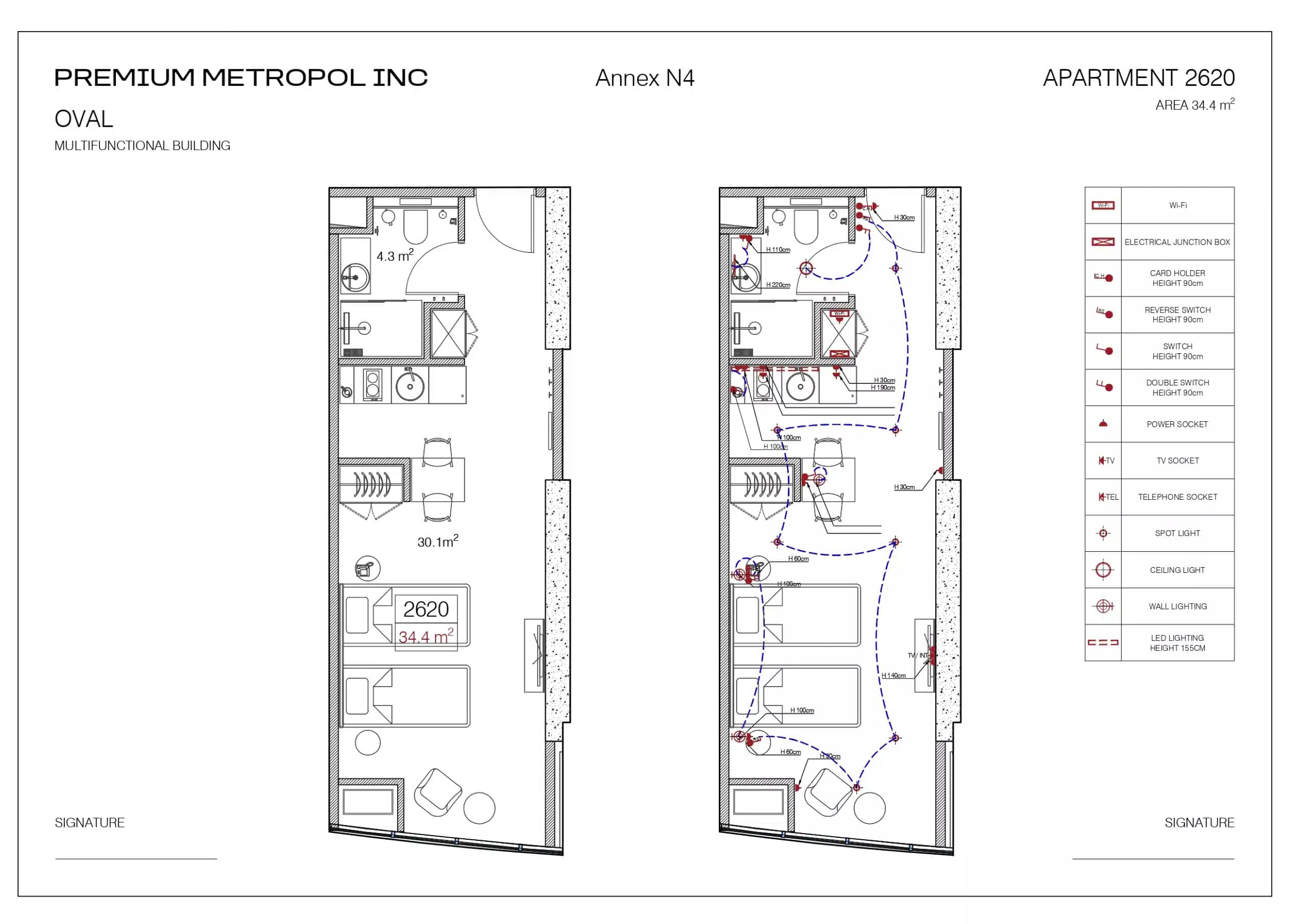 Studio, 34.4 m²