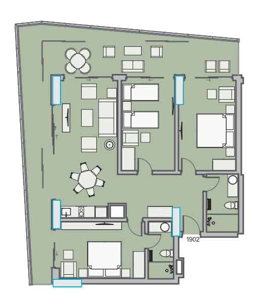 {{roomApartmentOrStudio}}, 139.66 м², 19 этаж в ЖК "Dreamland Oasis"