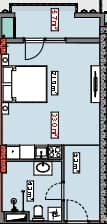 {{roomApartmentOrStudio}}, 37.9 მ², 9 სართული, Piazza Residence ბათუმში