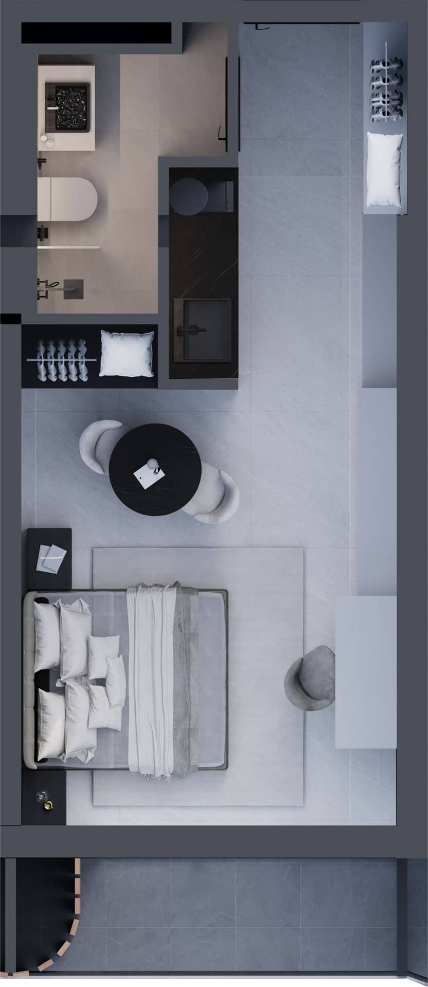 {{roomApartmentOrStudio}}, 32.4 მ², 13 სართული, Montemar ბათუმში