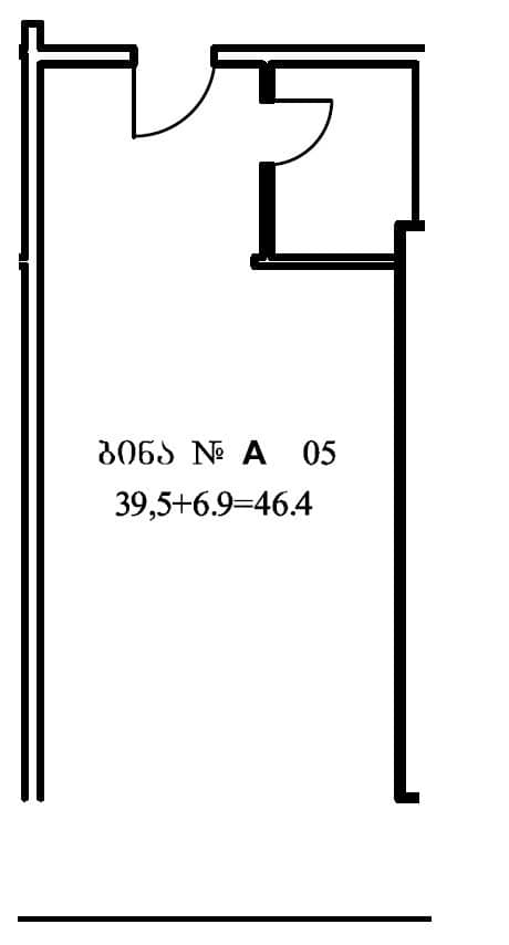 {{roomApartmentOrStudio}}, 46.4 м², 11 этаж в ЖК "Ande Metropolis"
