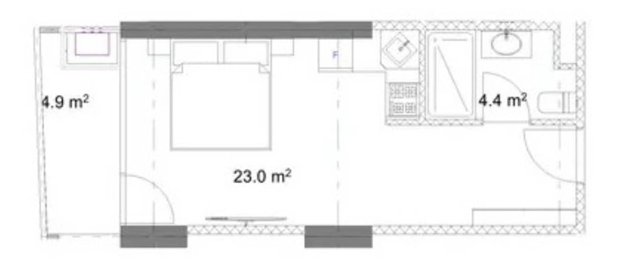 Studio, 32.3 m²