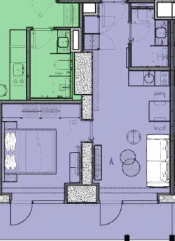 Студия, 50.3 м², этаж 13