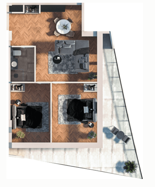 {{roomApartmentOrStudio}}, 91.36 მ², 10 სართული, Boulevard Point ბათუმში