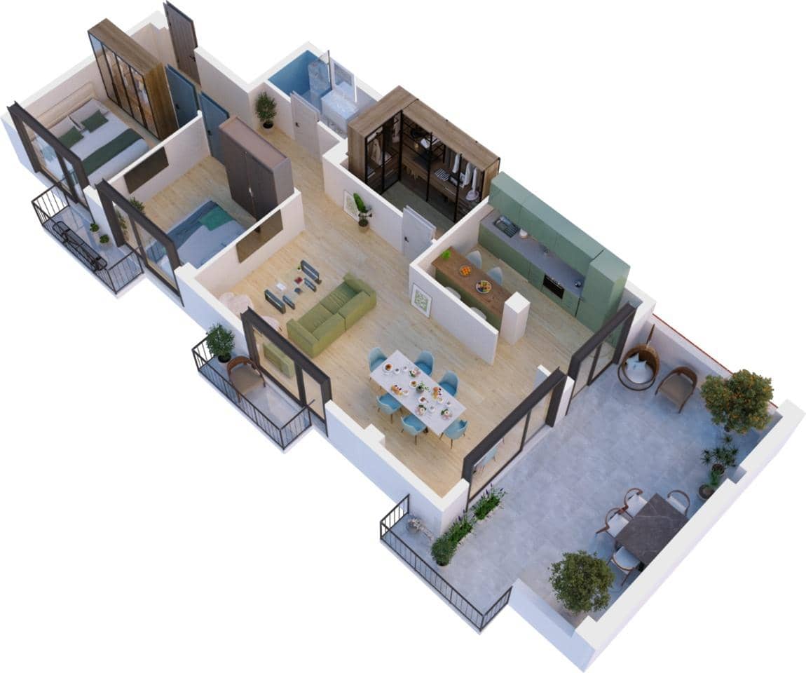 3-комн., 119.7 м²