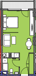 {{roomApartmentOrStudio}}, 34.51 m², 18 floor, Palm Residence in Batumi