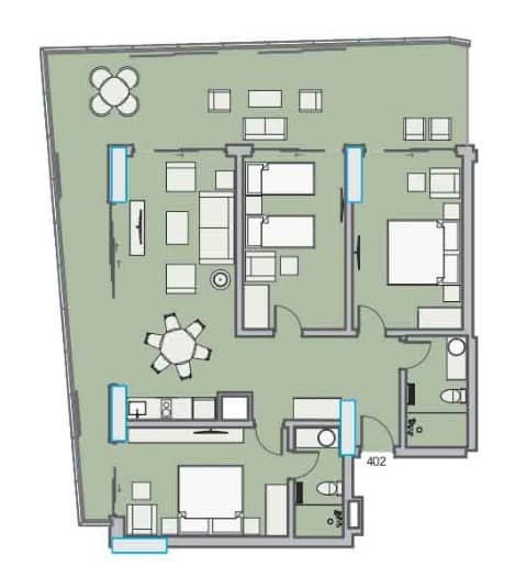 {{roomApartmentOrStudio}}, 141.63 m², 4 floor, Dreamland Oasis in Batumi