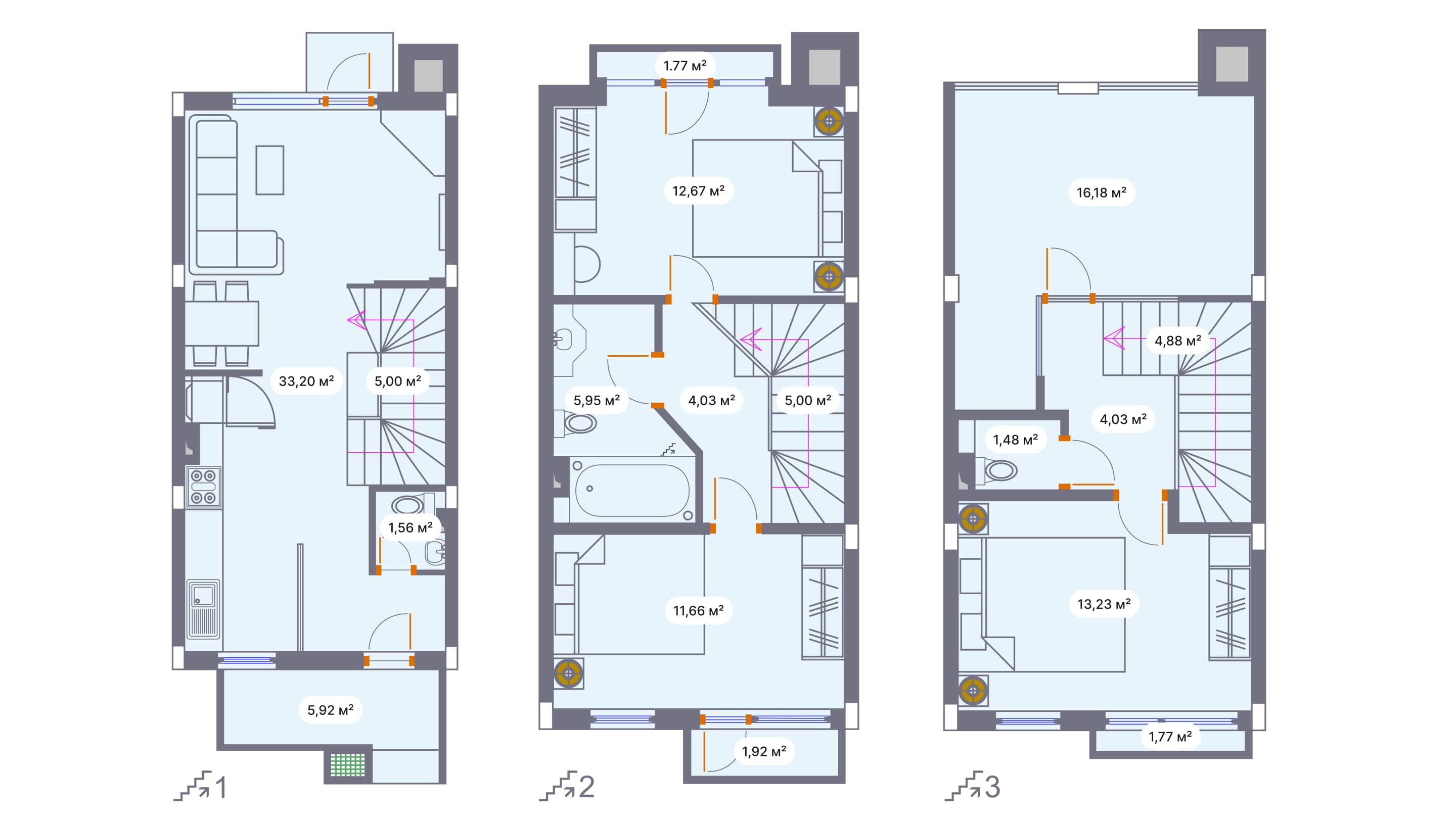 {{roomApartmentOrStudio}}, 130.25 მ², 1 სართული, Wyndham Grand Riviera ბათუმში
