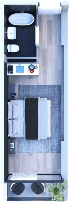 1-room, 31 m², Floor 8
