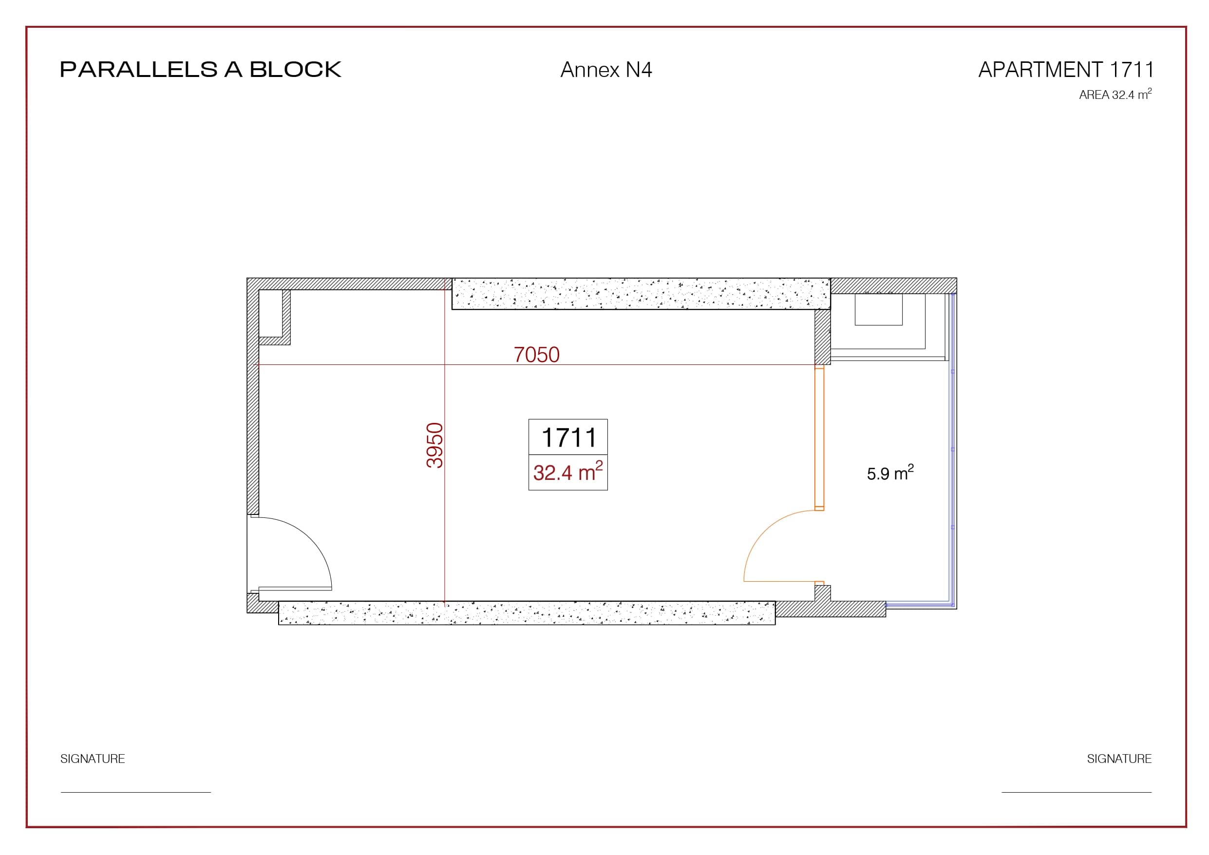 סטודיו, 32.4 מ״ר