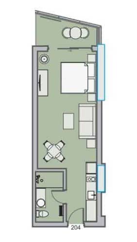 {{roomApartmentOrStudio}}, 41.26 მ², 2 სართული, Dreamland Oasis ბათუმში