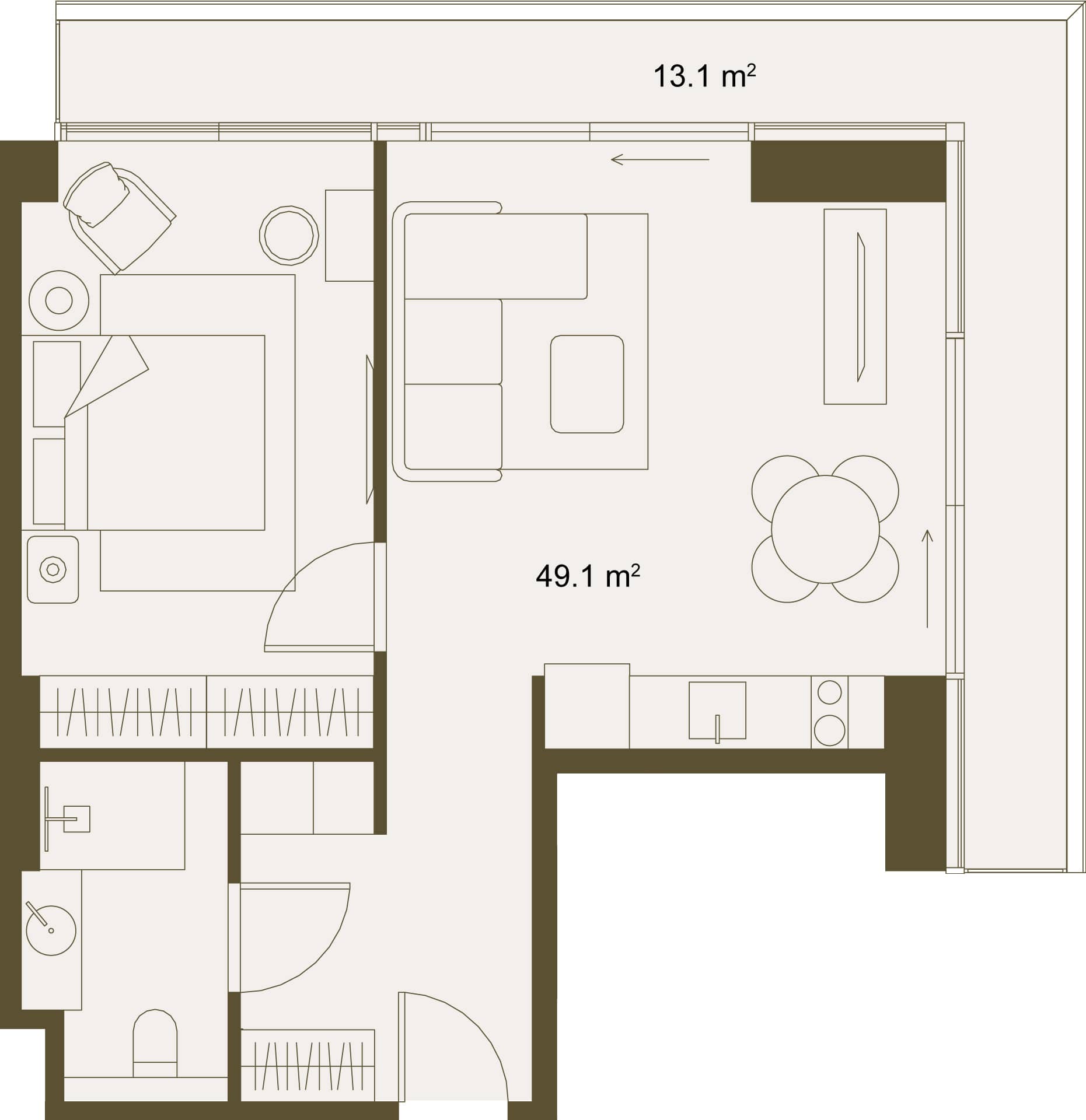 {{roomApartmentOrStudio}}, 62.2 м², 5 этаж в ЖК "Next Gardens"