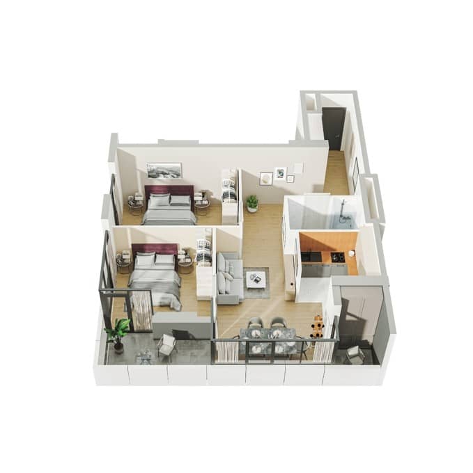 {{roomApartmentOrStudio}}, 79.2 m², 24 floor, Arcon Batumi Residence in Batumi
