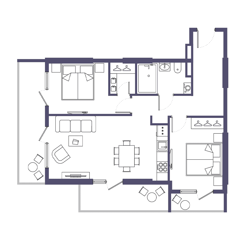 2-комн., 83.1 м²