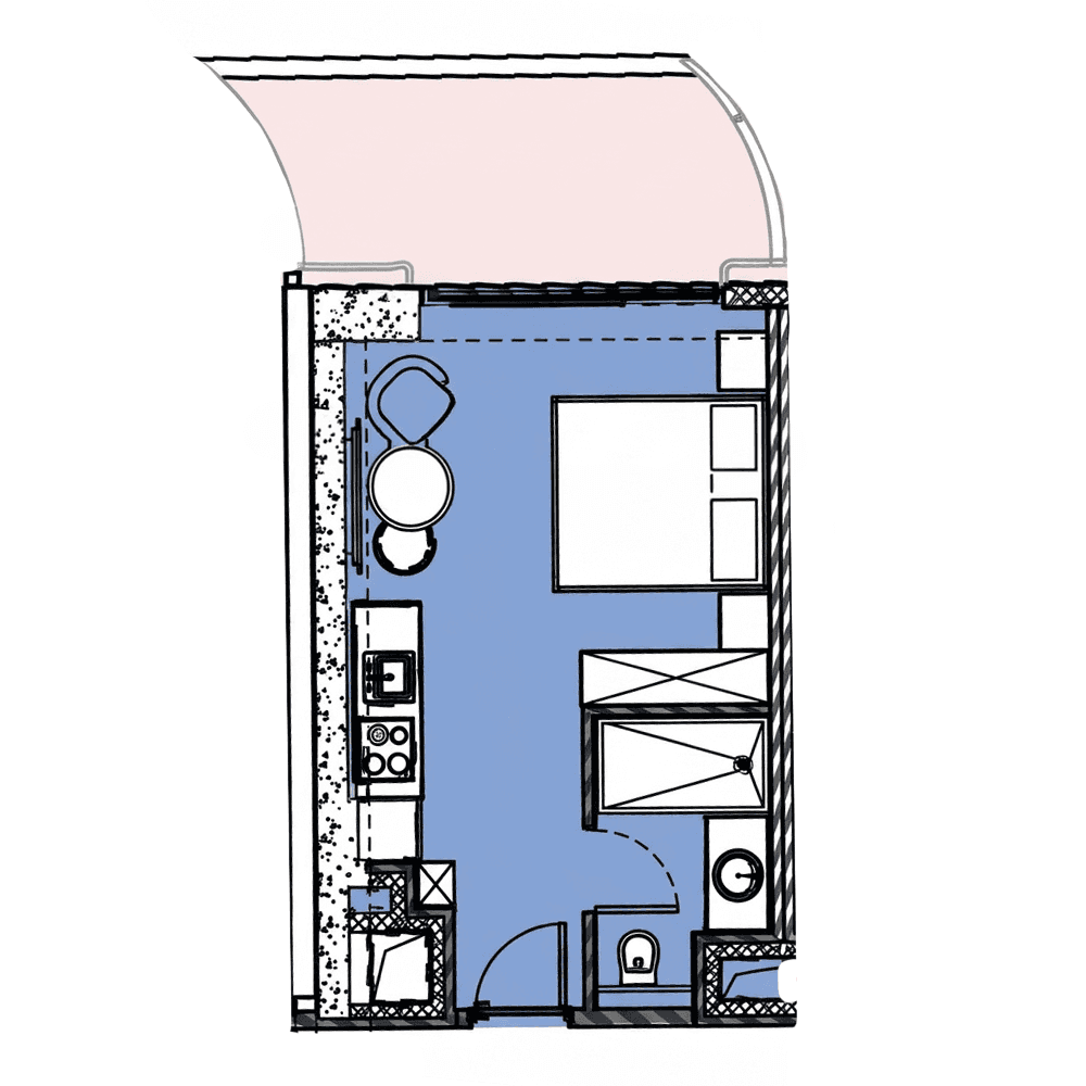 {{roomApartmentOrStudio}}, 35.4 m², 2 floor, Next Collection in Batumi