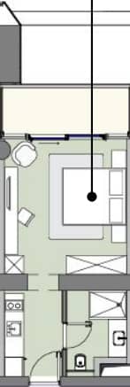 {{roomApartmentOrStudio}}, 33.3 მ², 25 სართული, Next Address ბათუმში