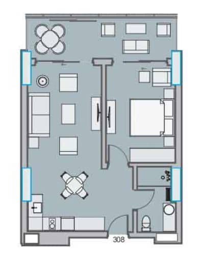 {{roomApartmentOrStudio}}, 65.08 m², 3 floor, Dreamland Oasis in Batumi