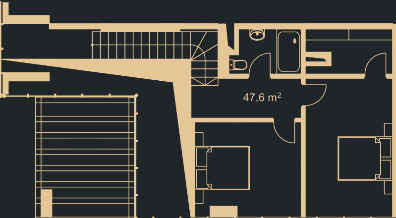 2-комн, 143.7 м², этаж 19