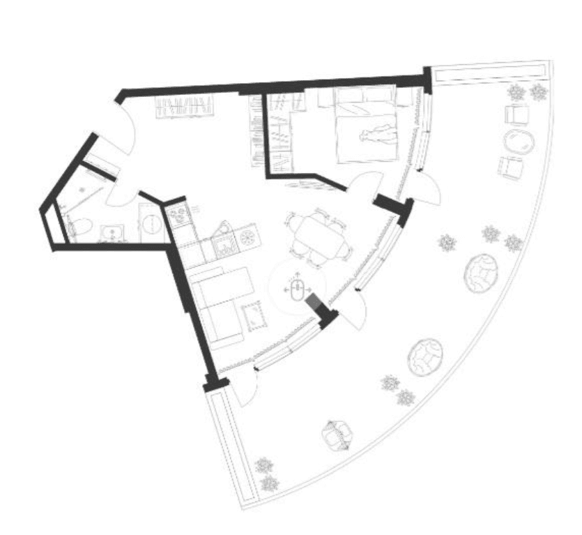 2-room, 85.4 m²