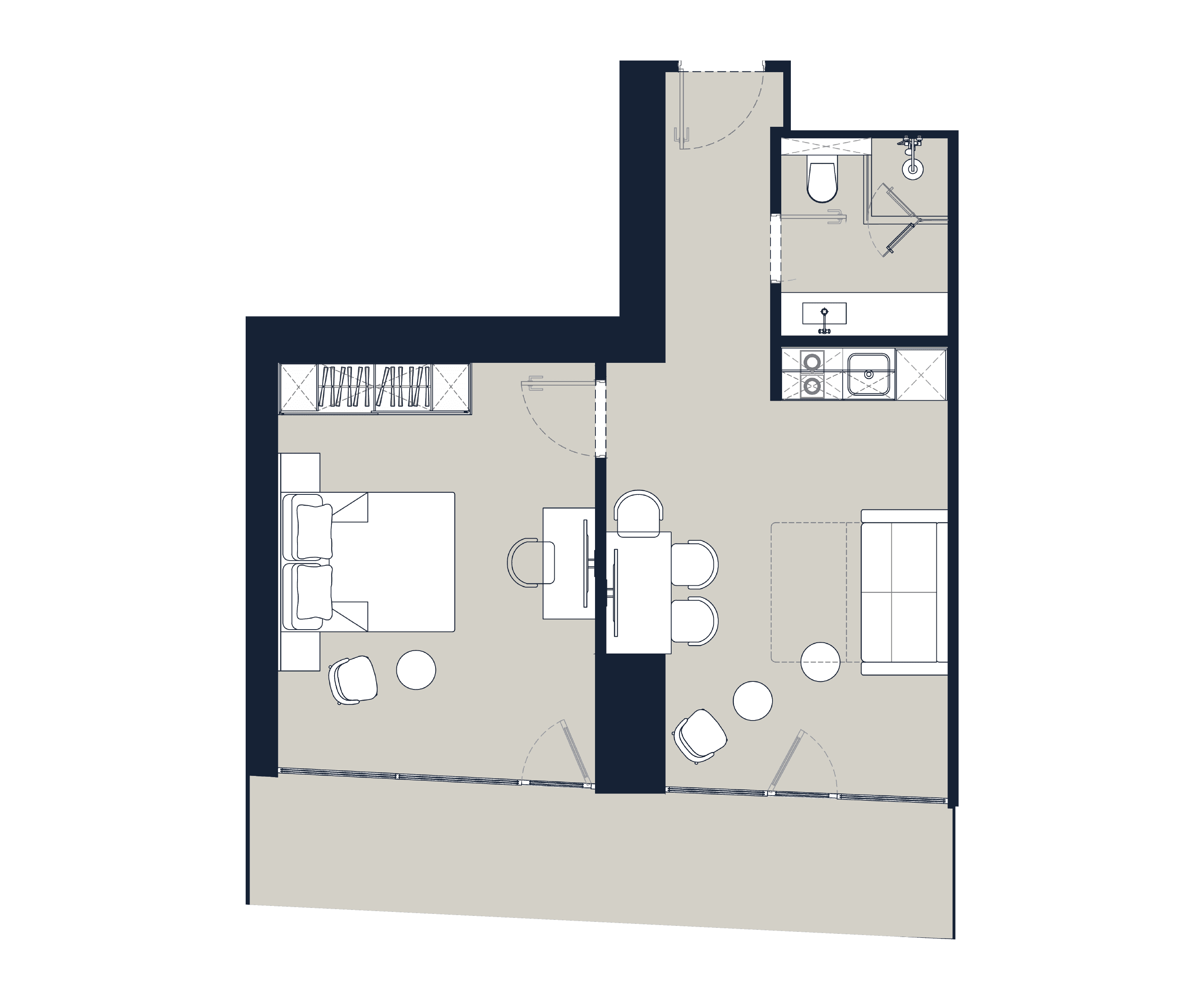 1-комн, 56.2 м²