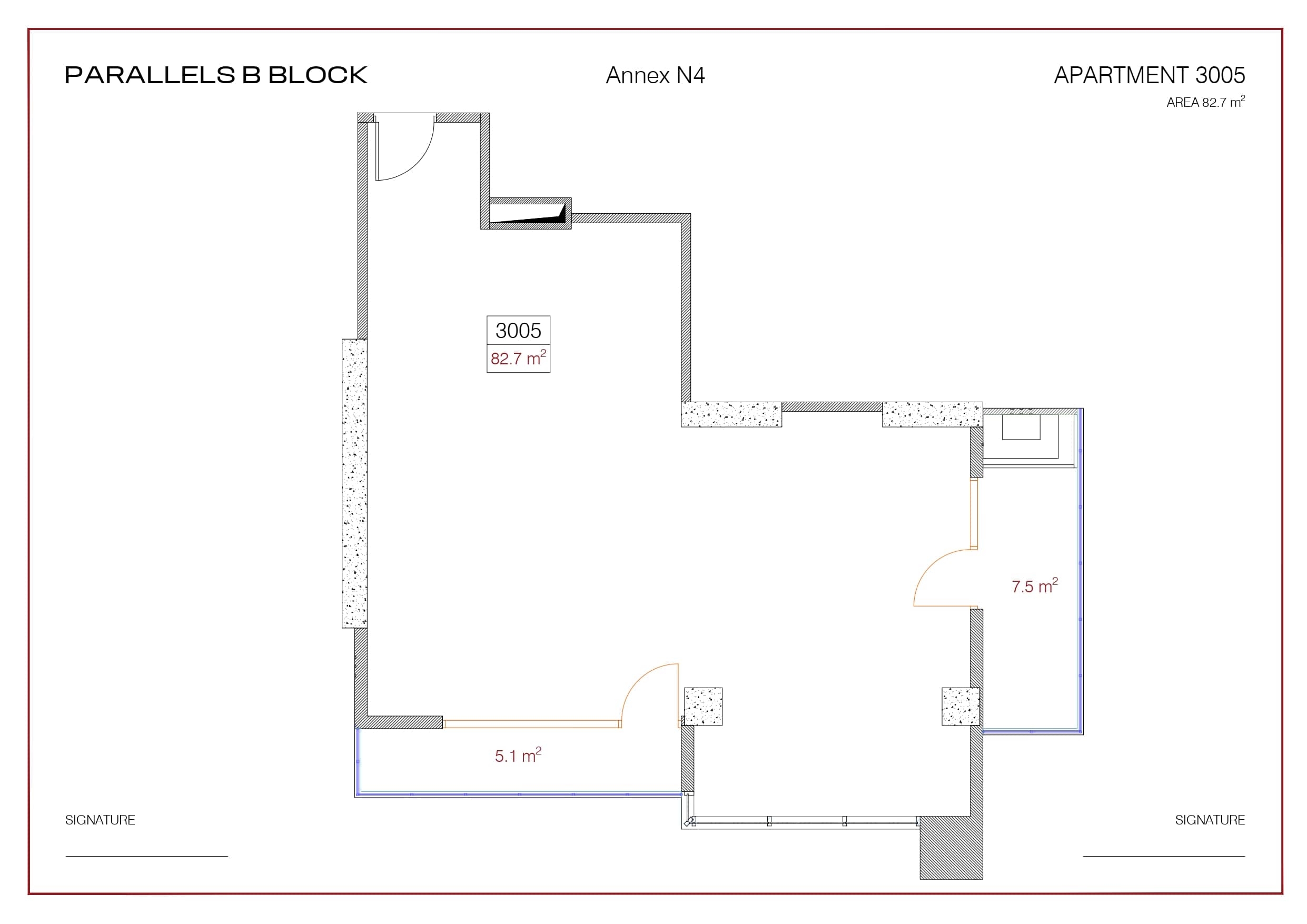 Студия, 82.7 м²