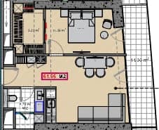 {{roomApartmentOrStudio}}, 61.55 მ², 42 სართული, Alliance Centropolis ბათუმში