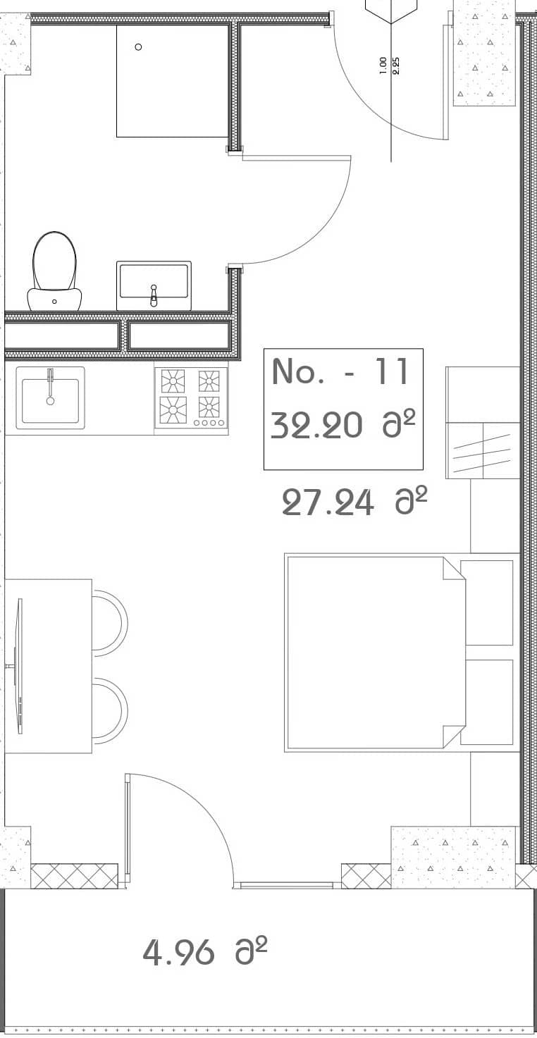 {{roomApartmentOrStudio}}, 32.2 მ², 14 სართული, Mardi Aquapark Wellness Resort ბათუმში