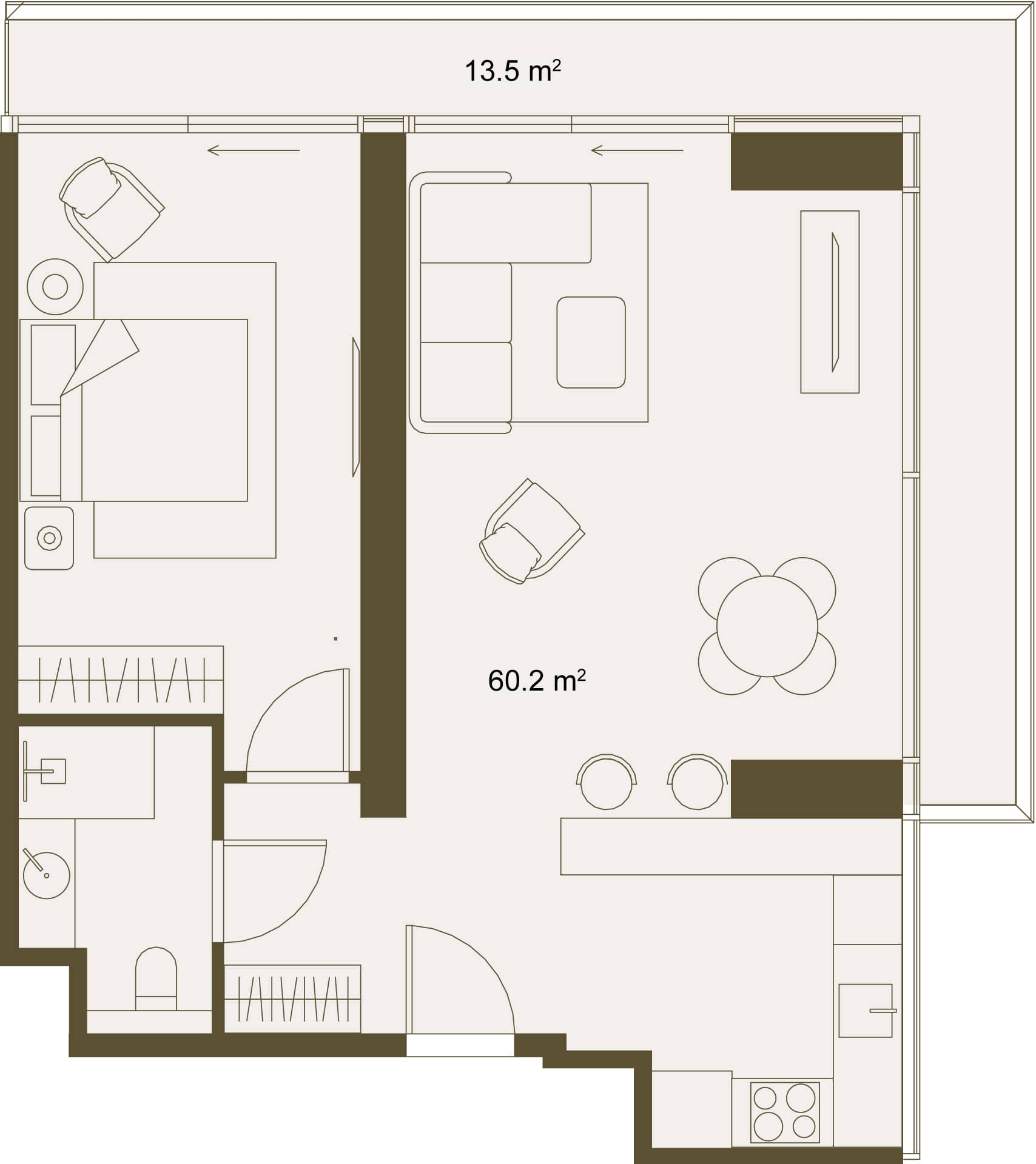 {{roomApartmentOrStudio}}, 73.8 м², 5 этаж в ЖК "Next Gardens"