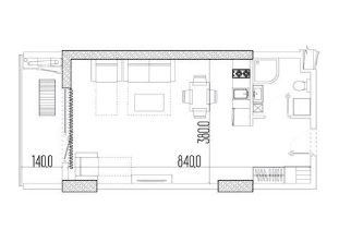 {{roomApartmentOrStudio}}, 37 მ², 16 სართული, Intourist Residence ბათუმში