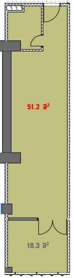 {{roomApartmentOrStudio}}, 51.2 მ², 2 სართული, White House ბათუმში