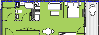 {{roomApartmentOrStudio}}, 43.54 მ², 12 სართული, Palm Residence ბათუმში
