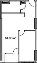 {{roomApartmentOrStudio}}, 60.87 m², 11 floor, STATUS HOUSE in Batumi
