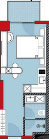 {{roomApartmentOrStudio}}, 31.63 m², 25 floor, Wyndham Residence Batumi in Batumi