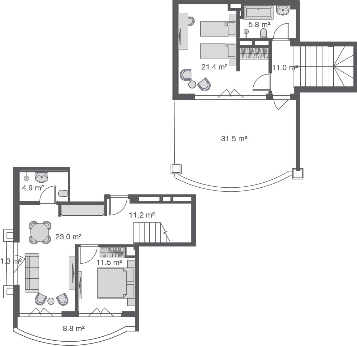 Таунхаус, 130.4 м², этаж 4