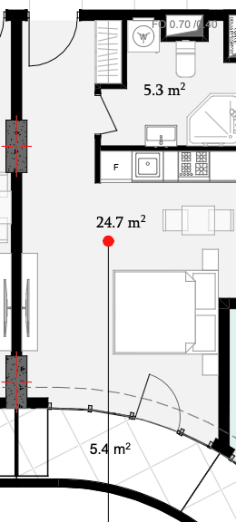 Студия, 35.4 м²