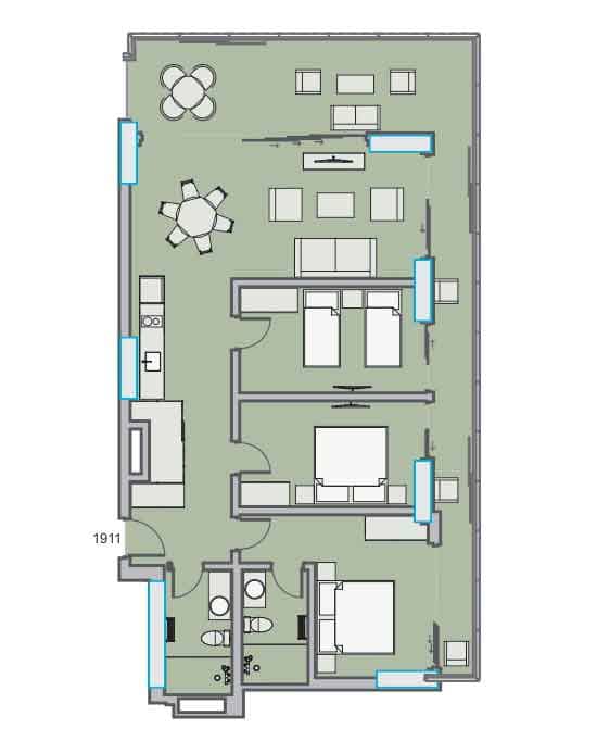 {{roomApartmentOrStudio}}, 131.61 m², 19 floor, Dreamland Oasis in Batumi