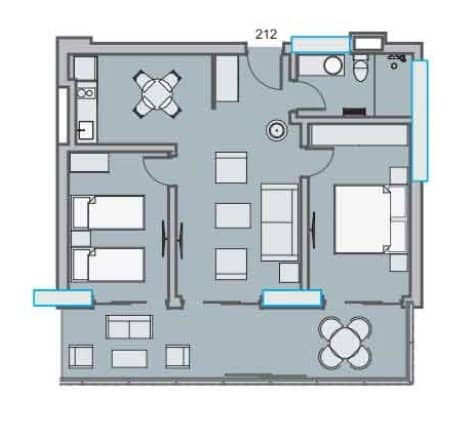 {{roomApartmentOrStudio}}, 74.55 м², 2 этаж в ЖК "Dreamland Oasis"